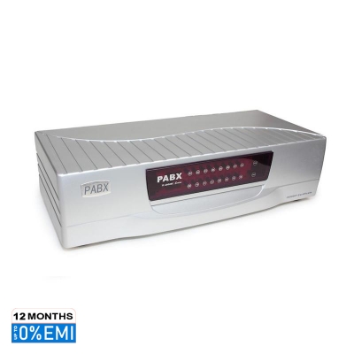 Picture of IKE TC-2000B PABX & INTERCOM, 64 LINES. (APARTMENT/FACTORY), Black-Silver