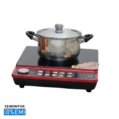 Picture of Miyako Infrared Cooker ATC-GL 100 IFA – Smokeless, Energy-Saving, 2200W, Rapid Heating, Healthy Cooking with Any Cookware, Red & Black