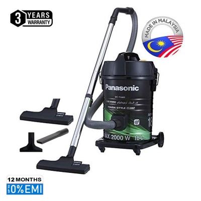 Picture of Panasonic Anti-Bacteria Filter Drum Type Vacuum Cleaner MC-YL633 (2000W)., Black