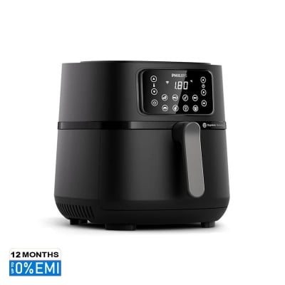 Picture of Philips Airfryer 5000 Series XXL Connected (HD9285) – 7.2L Smart Air Fryer– RapidAir Technology, 2000W Smart Cooking, Black