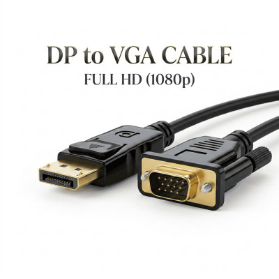 Picture of DP to VGA Converter Cable 1.8M- DP Male to VGA Female Display Converter Cable1.8M