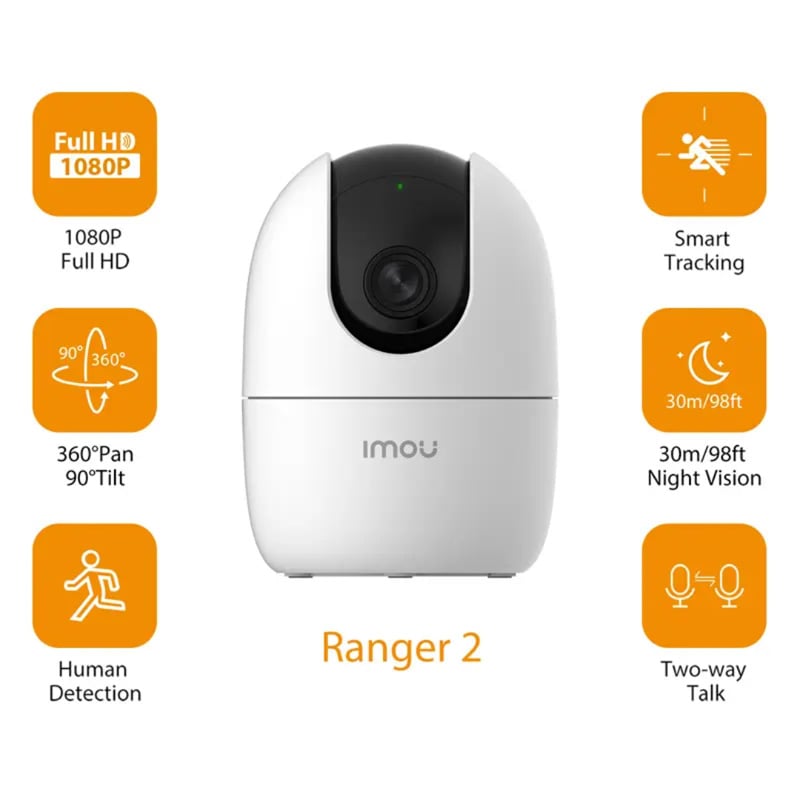 Picture of Imou Ranger 2 1080P H.265 Wi-Fi Pan Tilt Camera IPC-A22EP-G.