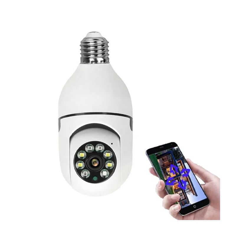 Picture of 1080P Full HD CMOS 355 Degree WiFi Smart Camera with MicroSD Card Recording Function Night Shot Mini Camera