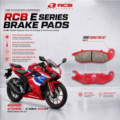 Picture of RCB E SERIES FRONT BRAKE PAD (FR) CBR150 - RED