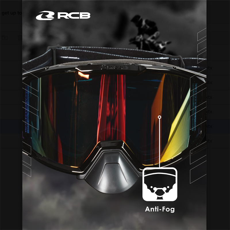 Picture of RCB X SERIES GOGGLES - BLACK CHROME