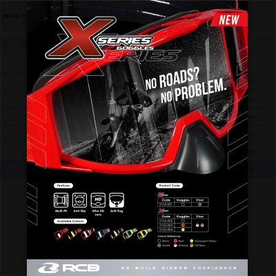 Picture of RCB X SERIES GOGGLES - GREEN FULL REVO