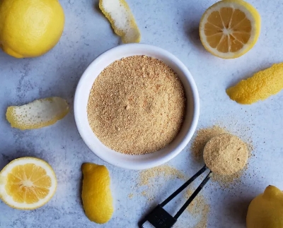 Picture of Organic Lemon Peel Powder / lebu gura - 50 gm