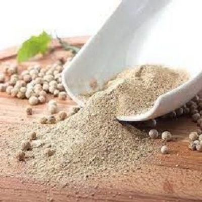 Picture of White pepper Powder - 50 gm-White round pepper gura