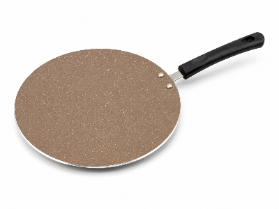 Picture of TPR NS Marble Coated Ruti Tawa-26 CM Wooden Brown