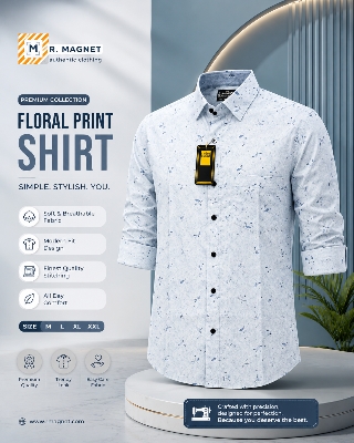Picture of Classic Men's Casual Shirt | Smart Fit Long Sleeve Shirt for Men | Premium Quality Everyday Wear - Multicolor