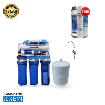 Picture of Water Purifier Ecofresh Reverse Osmosis Model - 501, With 1 set Filter Cartridge Free. - White