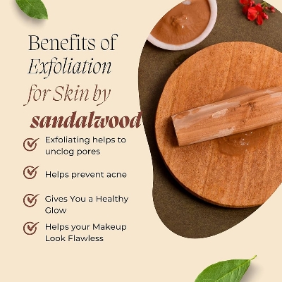 Picture of White sandalwood powder - 50 gm - White chondon powder- gura face mask