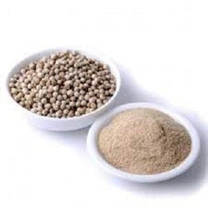Picture of White pepper Powder - 50 gm-White round pepper gura