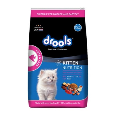 Picture of Drools kitten ocen fish flover cat food-1.2 Kg