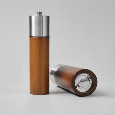 Picture of Premium Wooden & Steel Pepper Grinder