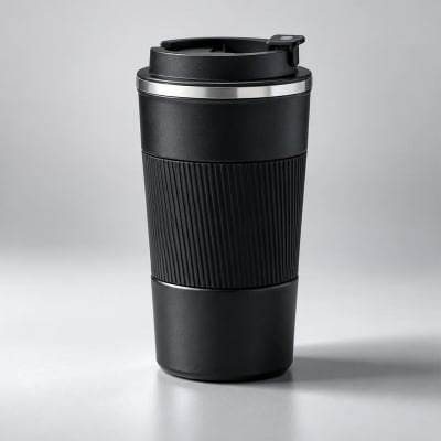 Picture of Matte Black Insulated Travel Mug – 500 ml