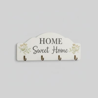 Picture of HOME Sweet Home Wooden Key Holder with 4 Hooks
