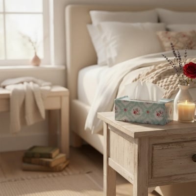 Picture of Vintage Floral Tissue Box Cover