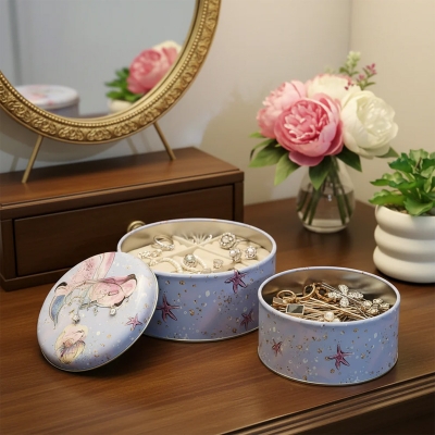 Picture of Starfish Tin Box Set - Lavender Blue (Set of 2)
