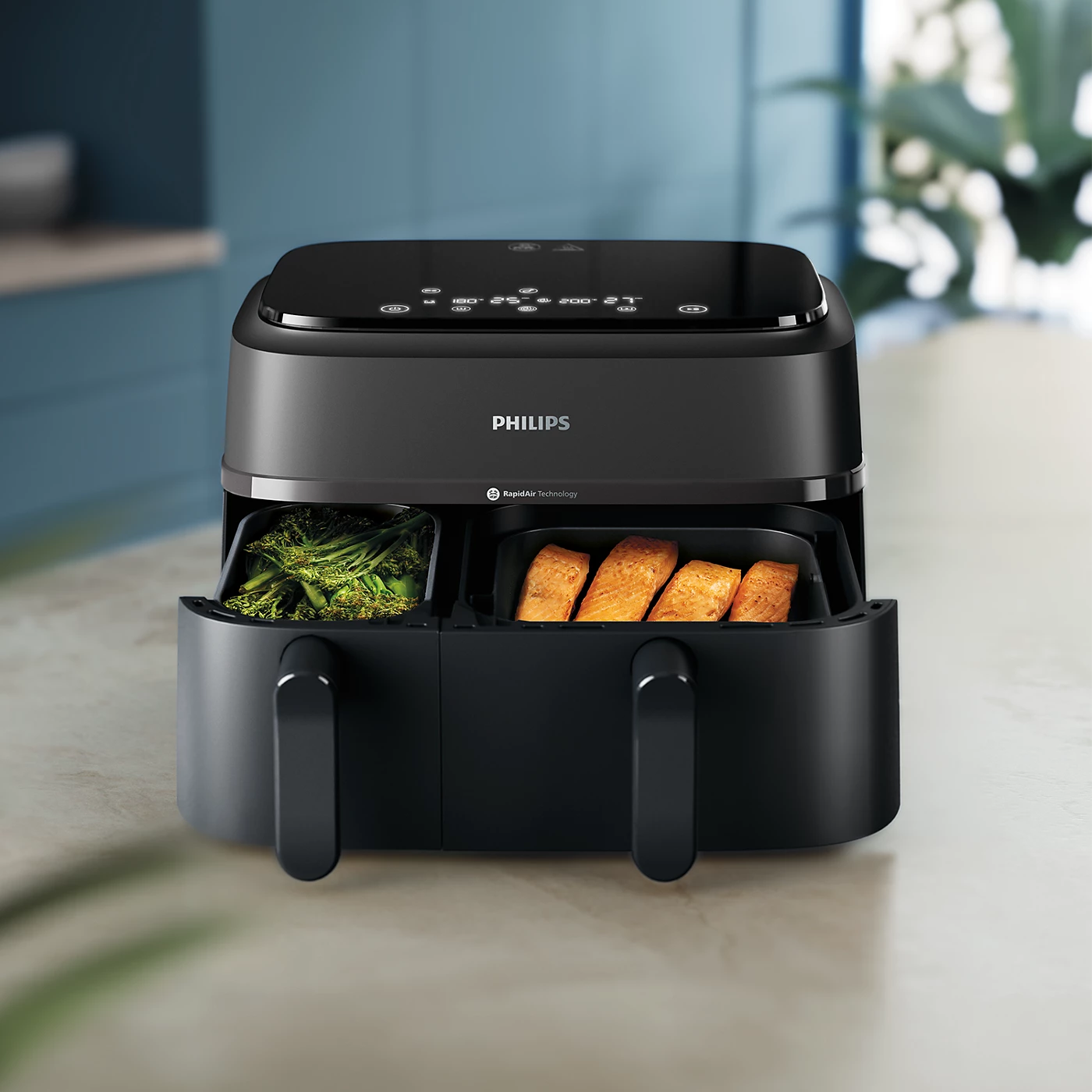 Picture of Philips Airfryer NA350/00 – Dual Drawer, 9.5 Qt (9L) Capacity
