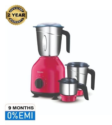 Buy Philips 750W Mixer Grinder Stainless Steel (HL7756/02) Red Online at Best Price	