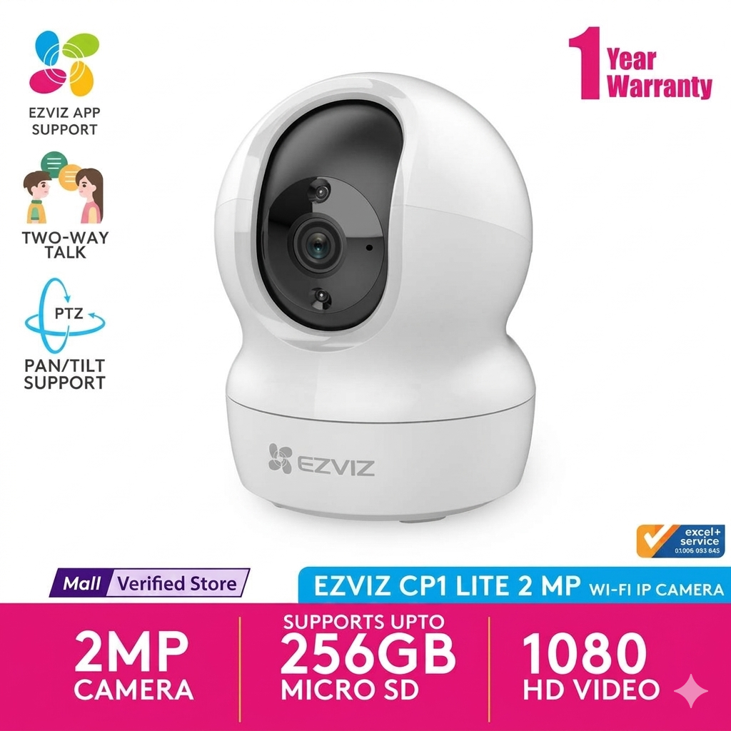 Picture of EZVIZ CP1 Lite (4mm) (2.0MP) Wi-Fi PT Smart Dome IP Camera