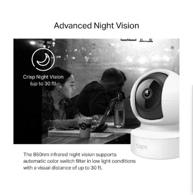 Picture of TP-Link Tapo C212 V3.0 (3.83mm) (3.0MP) Pan/Tilt Wi-Fi Dome IP Camera