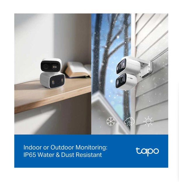 Picture of TP-Link Tapo C246D Indoor/Outdoor Dual Lens Pan/Tilt Home Security Wi-Fi Bullet IP Camera