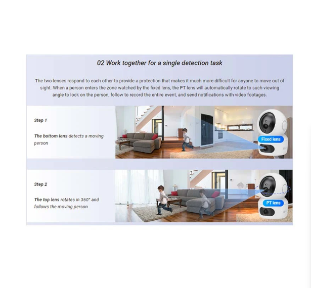 Picture of EZVIZ H7c Dual (2.8mm+6mm) (4.0MP+4.0MP) Wi-Fi Dome IP Camera