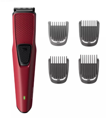 Buy Philips BT1235/15 Trimmer 60 Min Runtime 5 Length Settings Maroon Online at Best Price