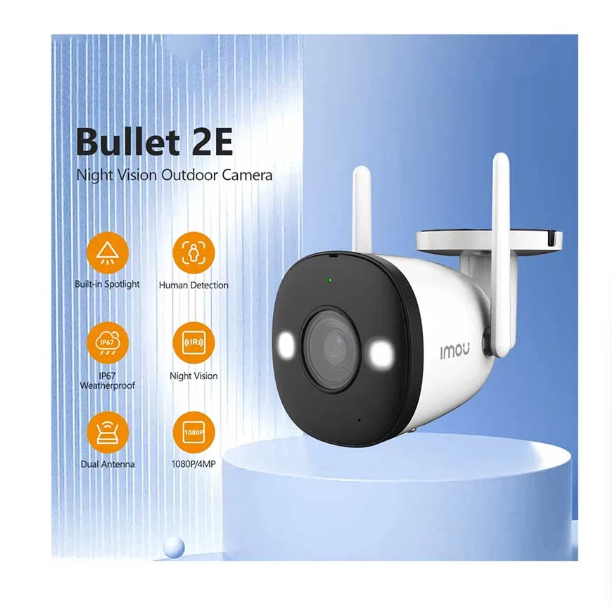 Picture of Imou Bullet 2E (3.6mm) (4.0MP) Wi-Fi Bullet IP Camera