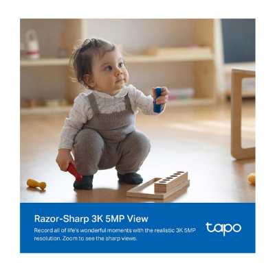 Picture of TP-Link Tapo C232 (4mm) (5.0MP) Pan/Tilt AI Home Security Wi-Fi Dome IP Camera
