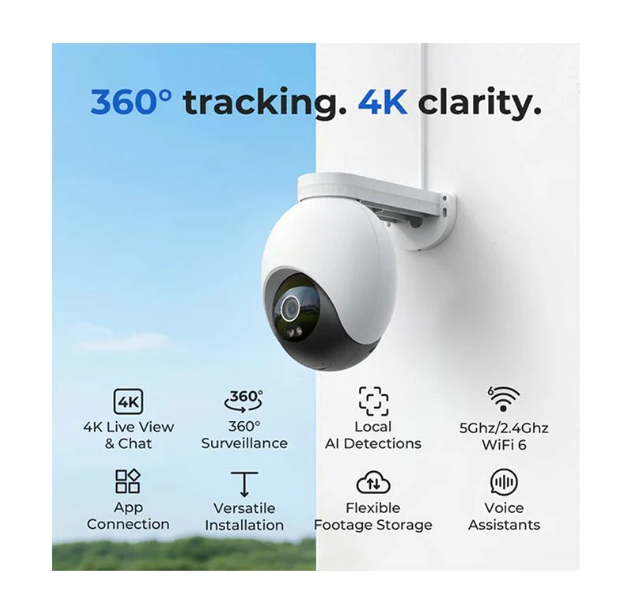 Picture of IMILAB EC6 Pro 4K 360 Degree (8.0MP) White Home Security Dome Wi-Fi IP Camera