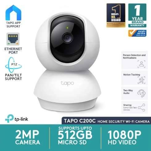Picture of TP-Link Tapo C200C (4mm) (2.0MP) Pan/Tilt Home Security Wi-Fi Dome IP Camera
