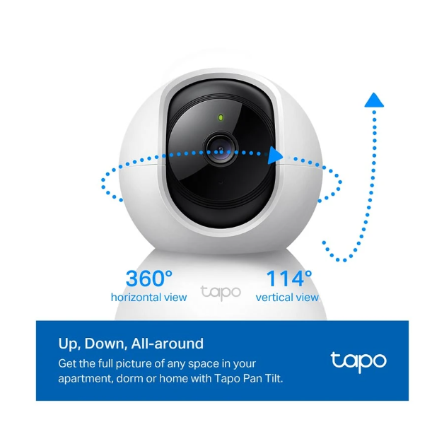 Picture of TP-Link Tapo C200C (4mm) (2.0MP) Pan/Tilt Home Security Wi-Fi Dome IP Camera