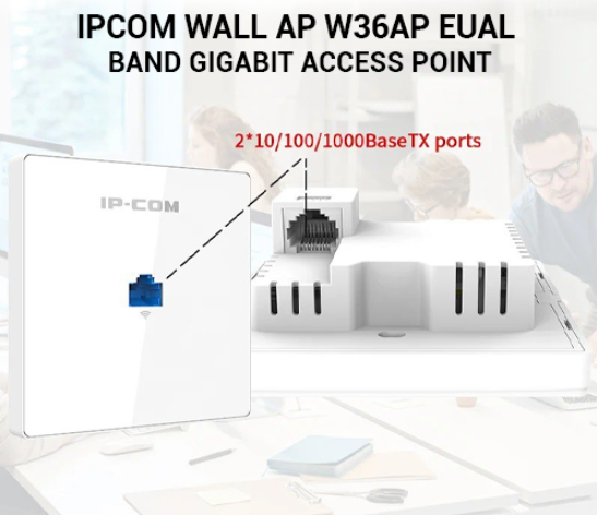 Picture of IP-Com W36AP AC1200 Dual Band Gigabit In-Wall Access Point