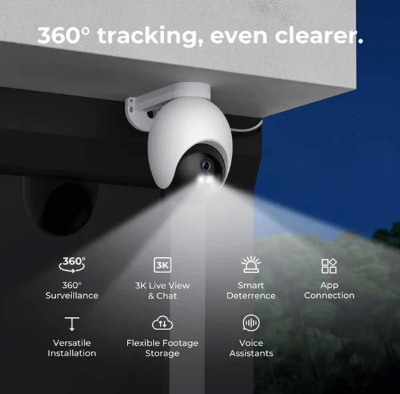 Picture of IMILAB EC6 3K 360 Degree White Home Security Dome Wi-Fi IP Camera (EU)
