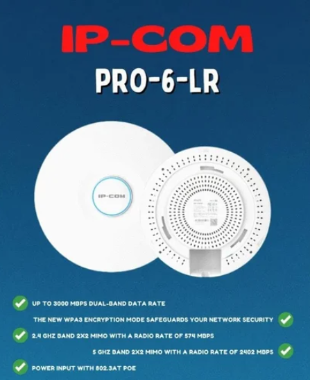 Picture of IP-Com Pro-6-LR 3000Mbps Dual-Band Long Range Access Point
