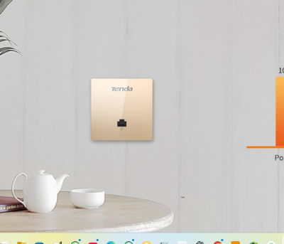 Picture of Tenda W12 AC1200 Mbps Wireless Dual Band Gigabit White In-Wall Access Point