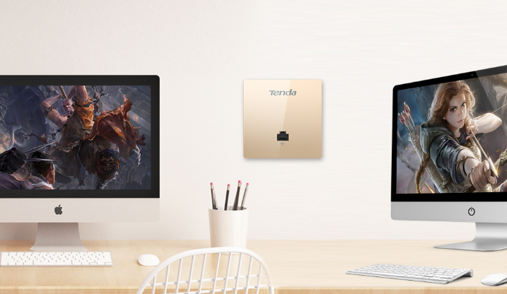 Picture of Tenda W12 AC1200 Mbps Wireless Dual Band Gigabit White In-Wall Access Point