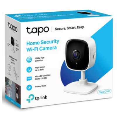 Picture of TP-Link Tapo C100 (3.3mm) (2.0MP) Home Security Wi-Fi IP Camera