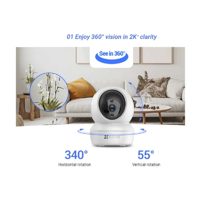 Picture of EZVIZ CS-H6c 2K+ (4mm) (4.0MP) Wi-Fi Dome IP Camera