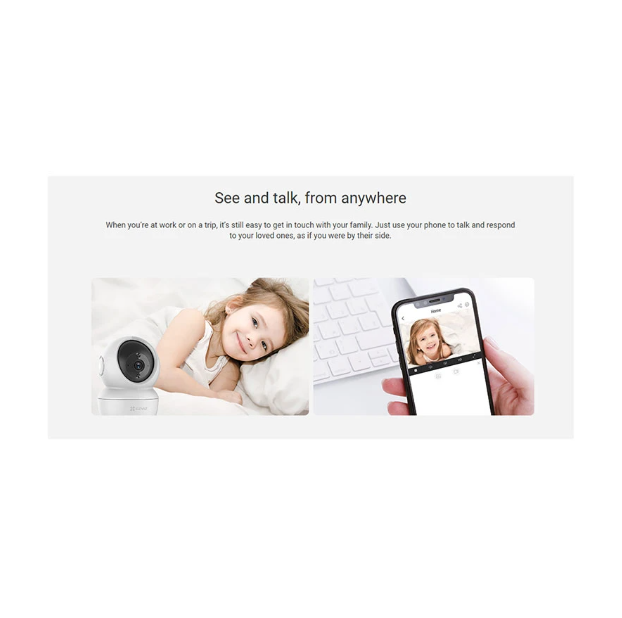 Picture of EZVIZ CS-H6c 2K+ (4mm) (4.0MP) Wi-Fi Dome IP Camera
