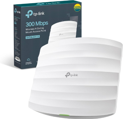 Picture of TP-Link EAP115 V4 300Mbps Wireless N Ceiling Mount Access Point (Supports LAN Power)