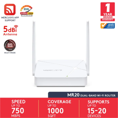 Picture of MERCUSYS MR20 AC750 Dual-Band Wi-Fi 5 Router