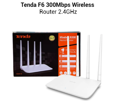 Picture of Tenda F6 N300 Mbps Ethernet Single-Band Wi-Fi Router
