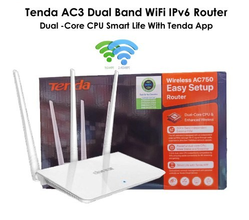 Picture of Tenda AC3 AC750 Mbps Dual-band Wi-Fi 5 Router