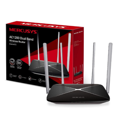 Picture of MERCUSYS AC12 AC1200 Dual Band Wireless Router (4 Antenna)