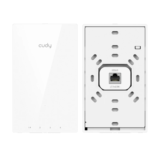 Picture of Cudy AP3000 Wall Indoor AX3000 Mbps Wireless Dual Band Wi-Fi 6 Wall-Plate Access Point