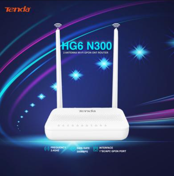 Picture of Tenda HG6 N300 Mbps GPON ONT Ethernet Single-Band Wi-Fi Router
